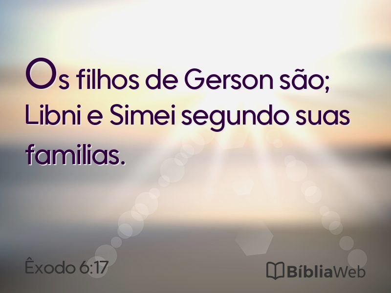 Êxodo 6:17 em imagem para compartilhar