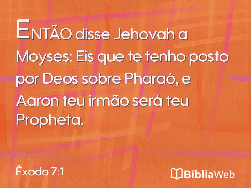 Êxodo 7:1 em imagem para compartilhar