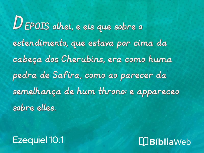 Ezequiel 10:1 em imagem para compartilhar