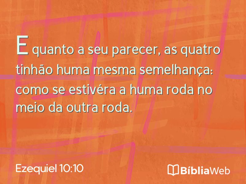 Ezequiel 10:10 em imagem para compartilhar