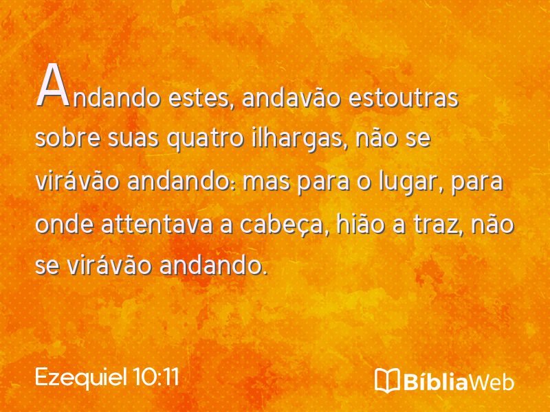 Ezequiel 10:11 em imagem para compartilhar