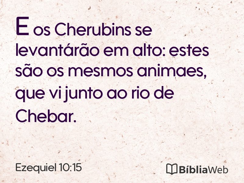 Ezequiel 10:15 em imagem para compartilhar
