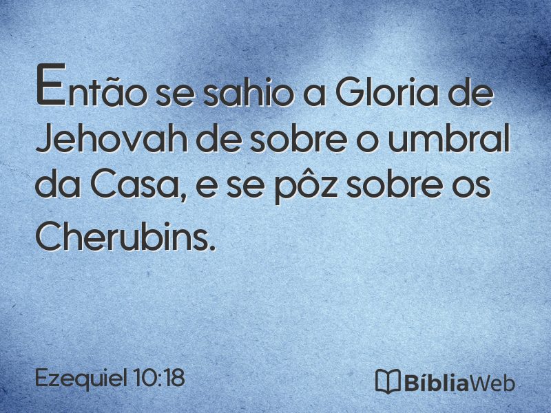 Ezequiel 10:18 em imagem para compartilhar