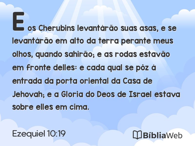 Ezequiel 10:19 em imagem para compartilhar