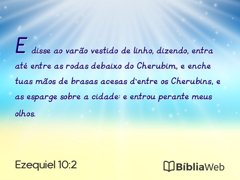 Ezequiel 10:2 em imagem para compartilhar
