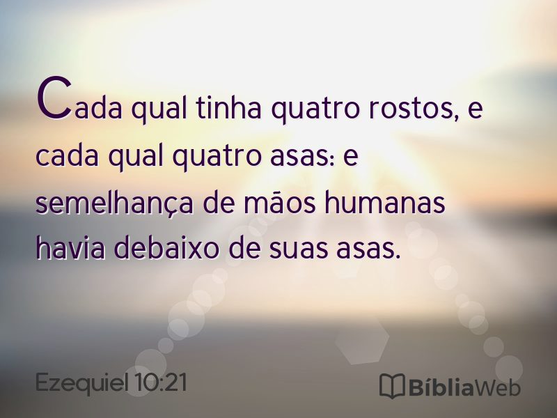 Ezequiel 10:21 em imagem para compartilhar