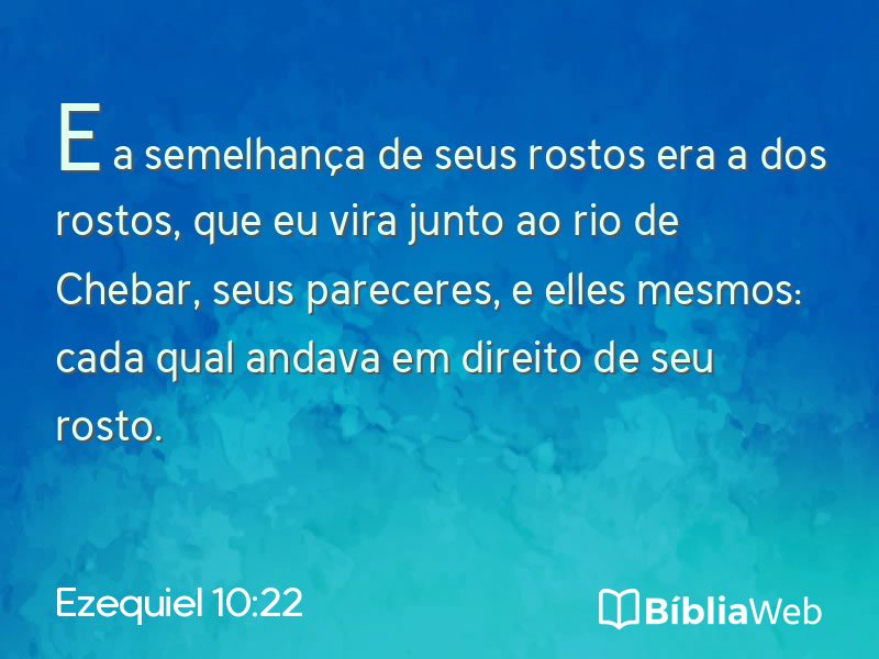 Ezequiel 10:22 em imagem para compartilhar