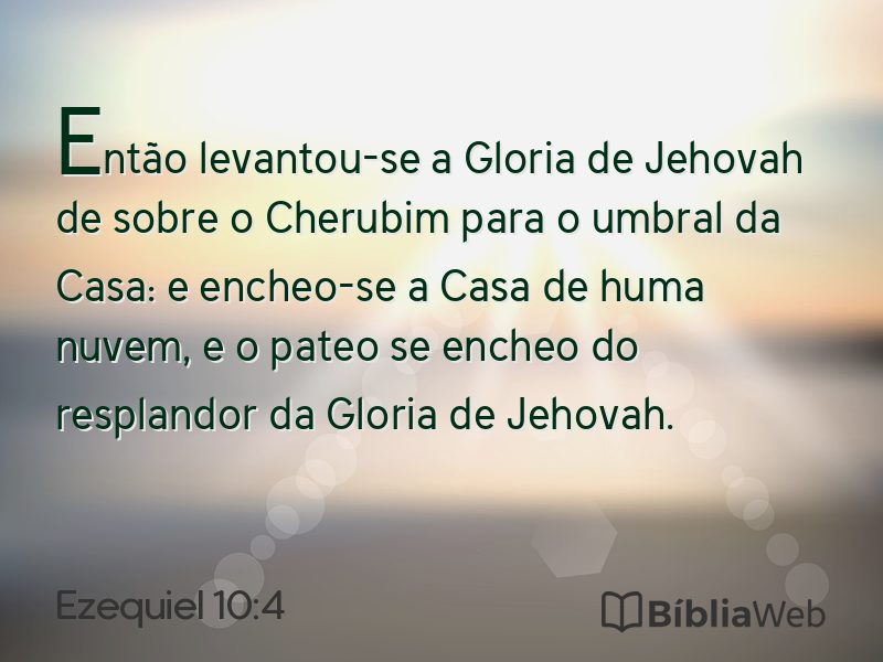 Ezequiel 10:4 em imagem para compartilhar