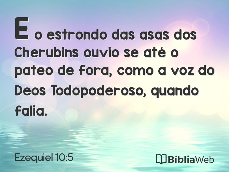 Ezequiel 10:5 em imagem para compartilhar