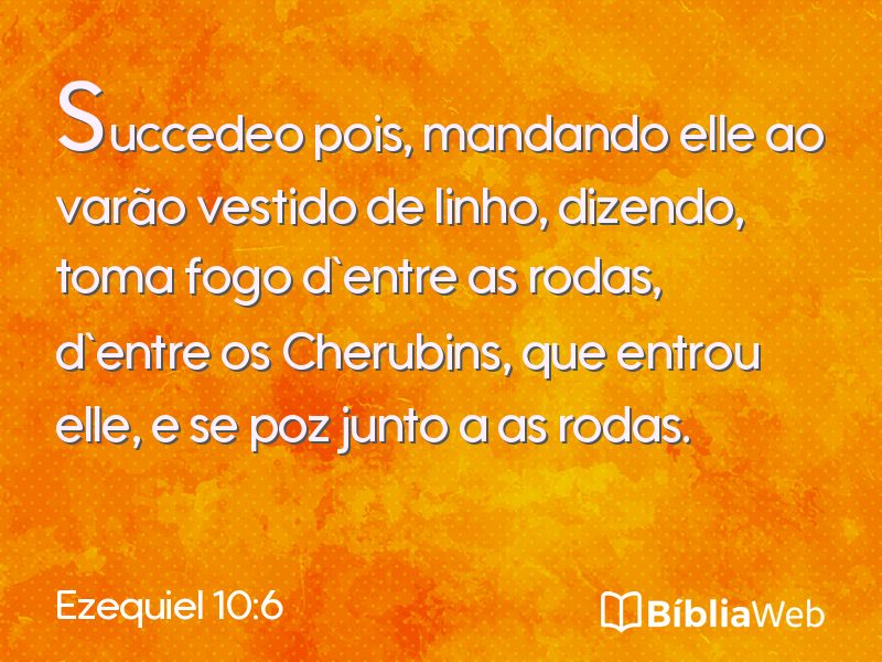 Ezequiel 10:6 em imagem para compartilhar