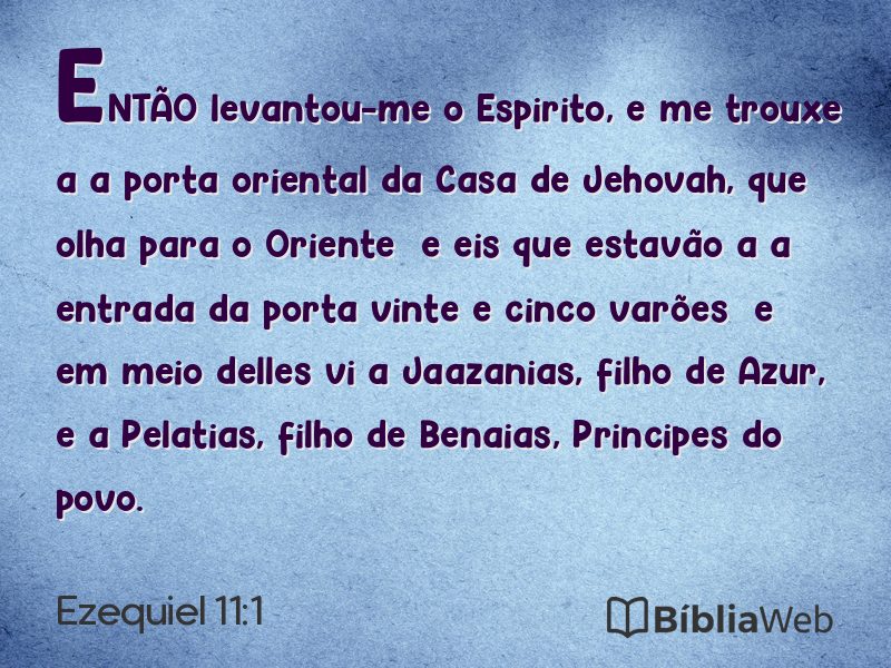Ezequiel 11:1 em imagem para compartilhar