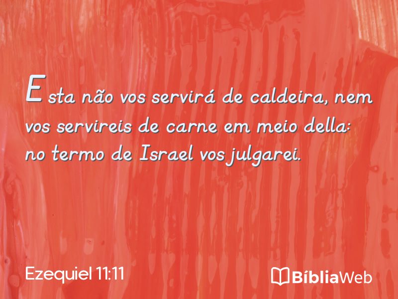 Ezequiel 11:11 em imagem para compartilhar