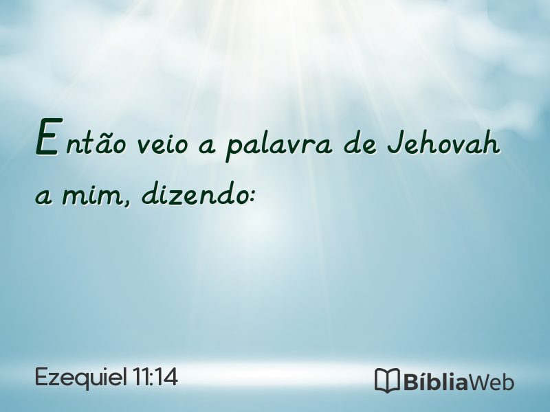 Ezequiel 11:14 em imagem para compartilhar