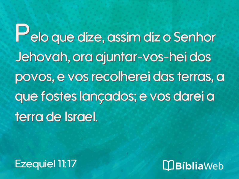 Ezequiel 11:17 em imagem para compartilhar