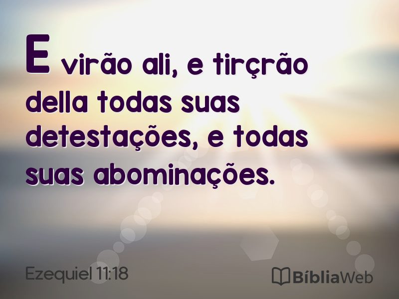 Ezequiel 11:18 em imagem para compartilhar