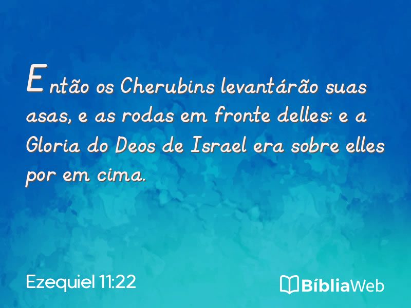 Ezequiel 11:22 em imagem para compartilhar