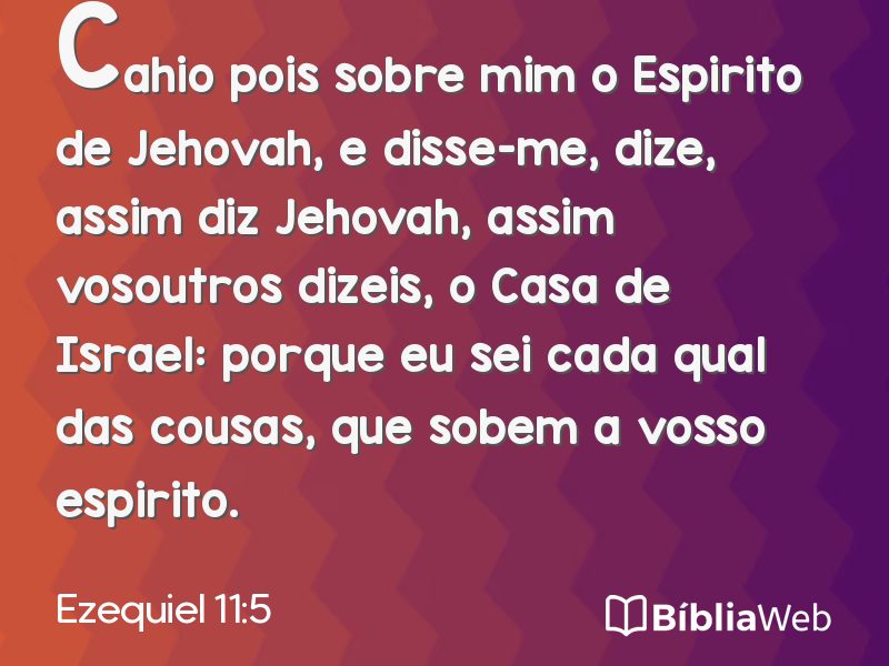 Ezequiel 11:5 em imagem para compartilhar
