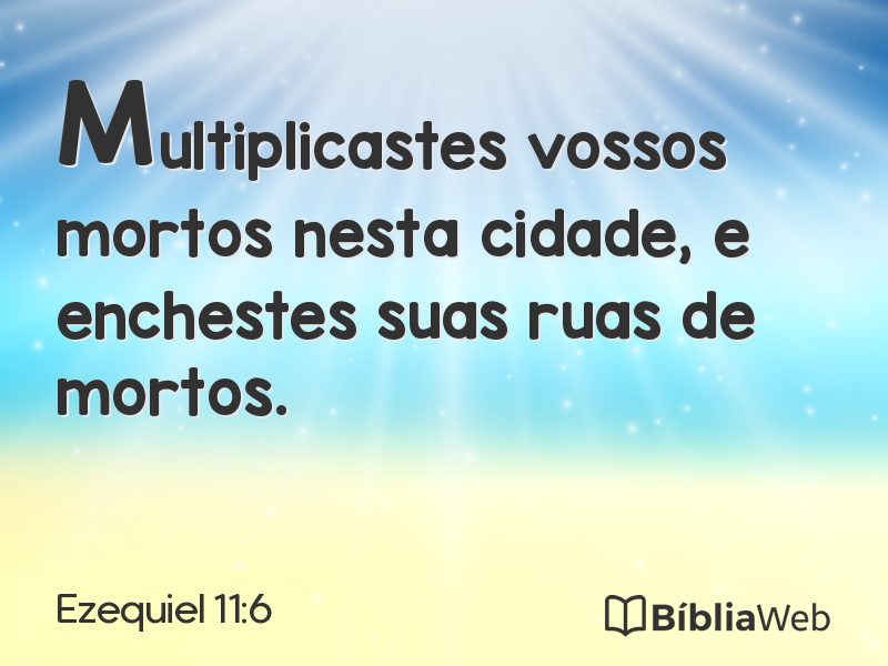 Ezequiel 11:6 em imagem para compartilhar