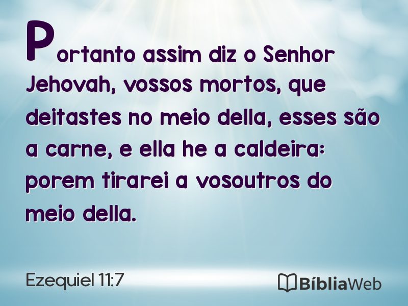 Ezequiel 11:7 em imagem para compartilhar
