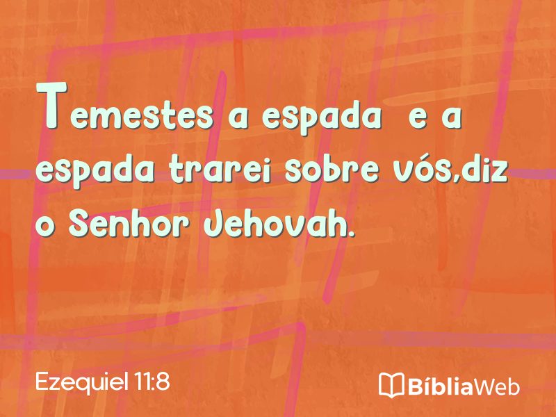 Ezequiel 11:8 em imagem para compartilhar