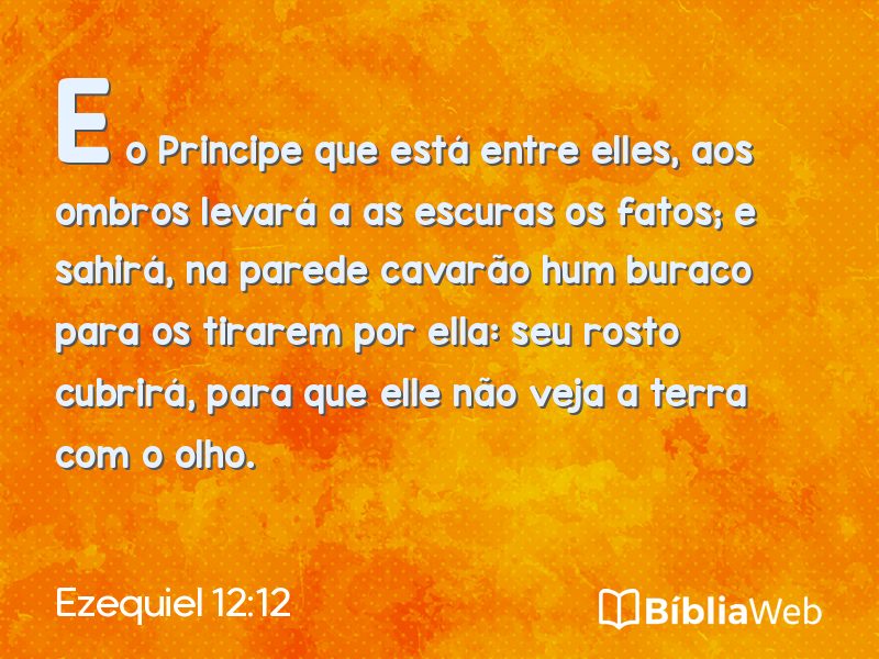 Ezequiel 12:12 em imagem para compartilhar