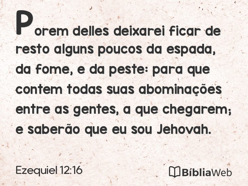 Ezequiel 12:16 em imagem para compartilhar