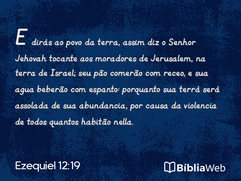 Ezequiel 12:19 em imagem para compartilhar