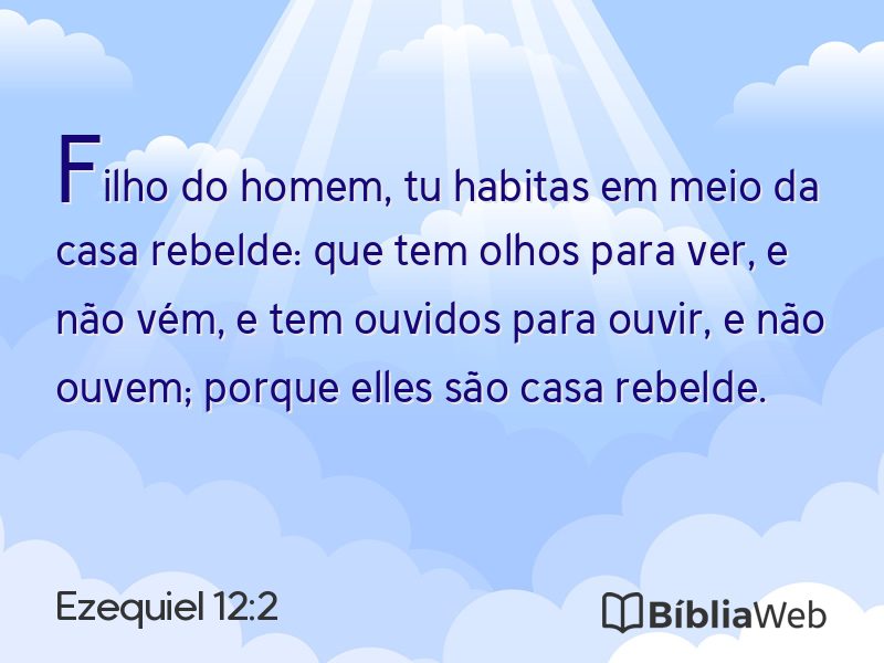 Ezequiel 12:2 em imagem para compartilhar