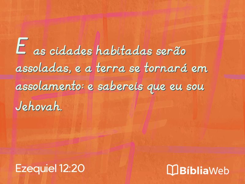 Ezequiel 12:20 em imagem para compartilhar