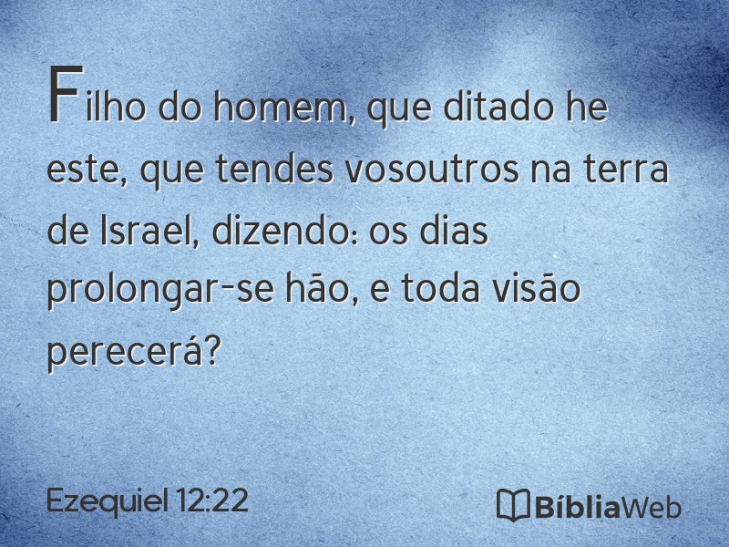 Ezequiel 12:22 em imagem para compartilhar