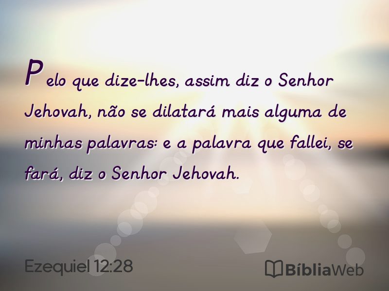 Ezequiel 12:28 em imagem para compartilhar