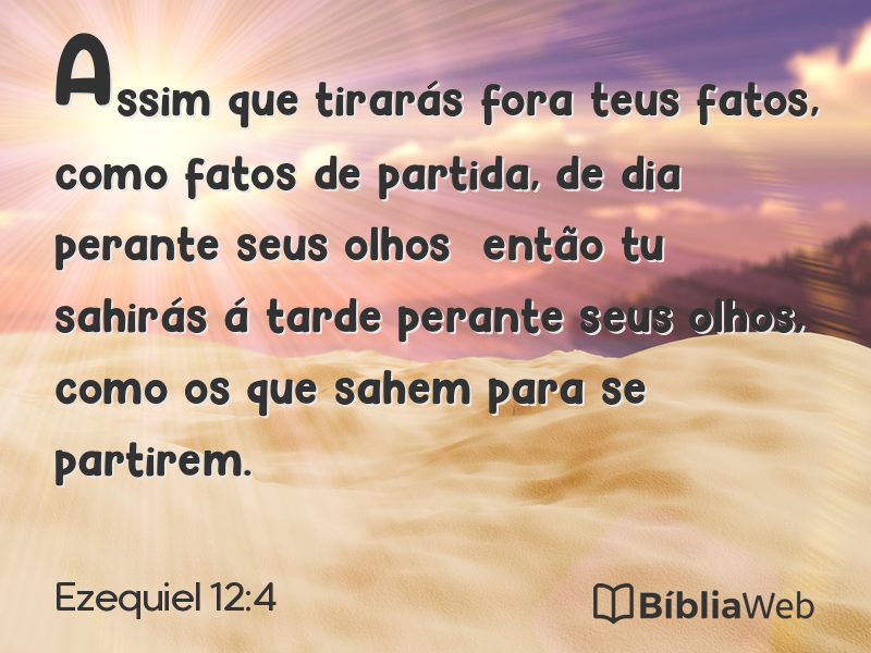 Ezequiel 12:4 em imagem para compartilhar
