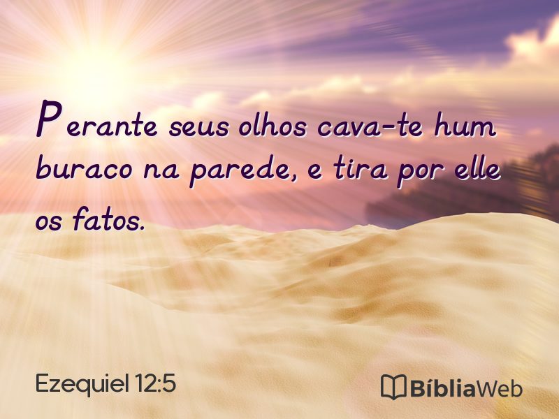 Ezequiel 12:5 em imagem para compartilhar