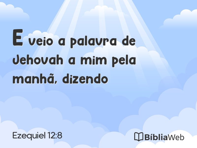 Ezequiel 12:8 em imagem para compartilhar