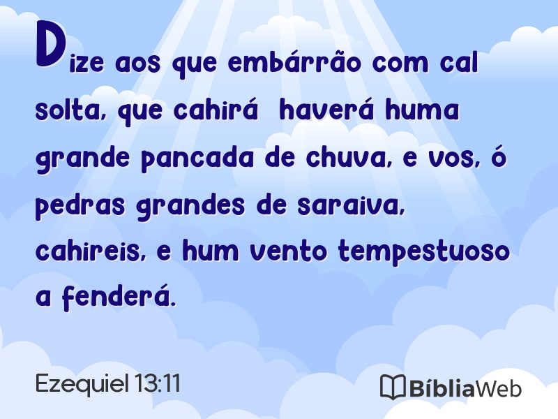 Ezequiel 13:11 em imagem para compartilhar
