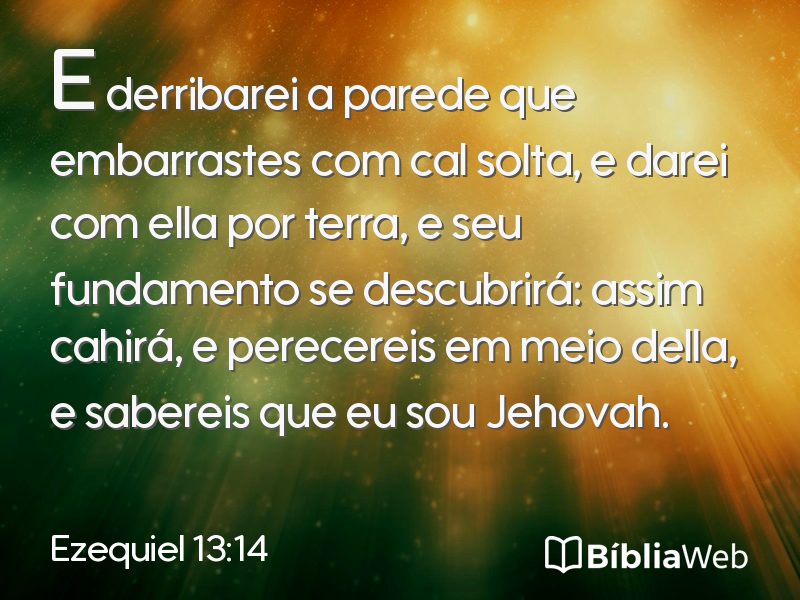 Ezequiel 13:14 em imagem para compartilhar