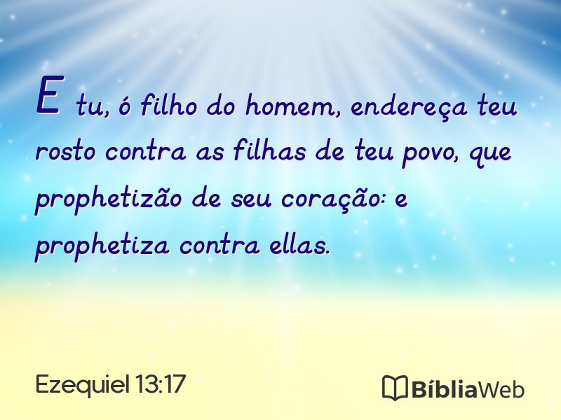 Ezequiel 13:17 em imagem para compartilhar