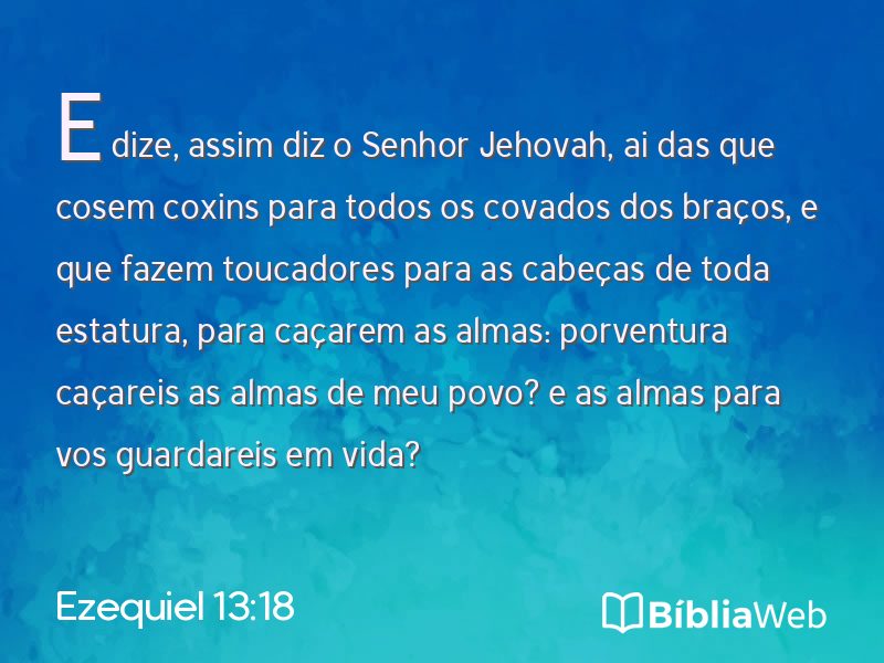 Ezequiel 13:18 em imagem para compartilhar