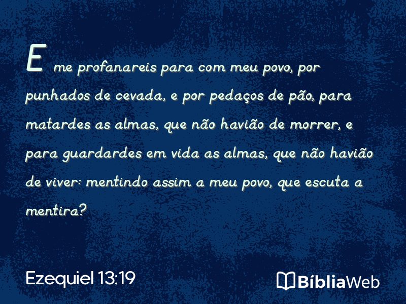 Ezequiel 13:19 em imagem para compartilhar