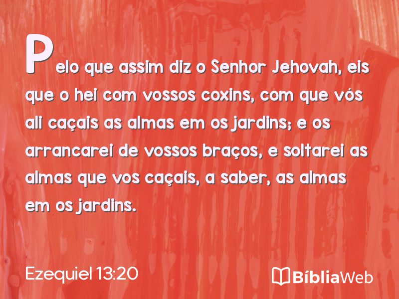 Ezequiel 13:20 em imagem para compartilhar