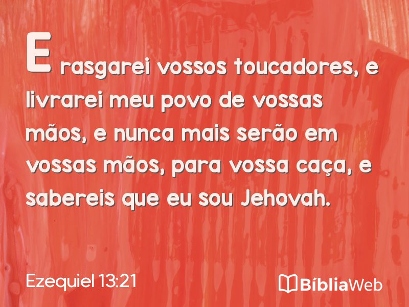 Ezequiel 13:21 em imagem para compartilhar