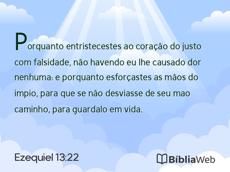 Ezequiel 13:22 em imagem para compartilhar