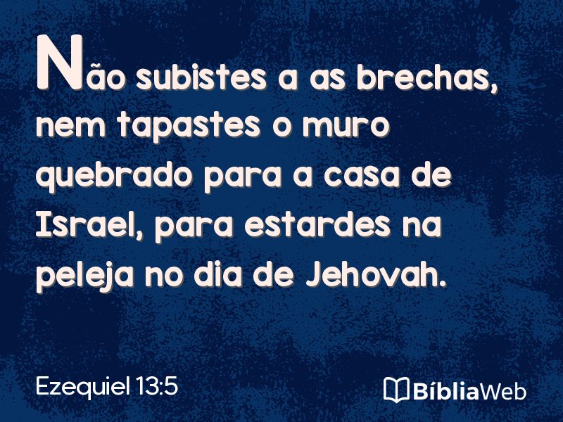Ezequiel 13:5 em imagem para compartilhar
