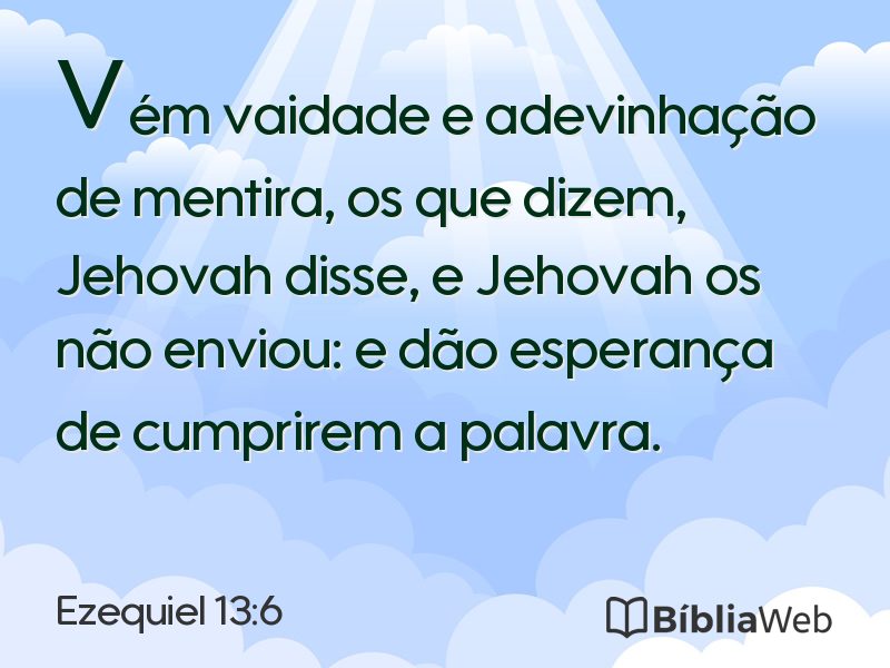 Ezequiel 13:6 em imagem para compartilhar