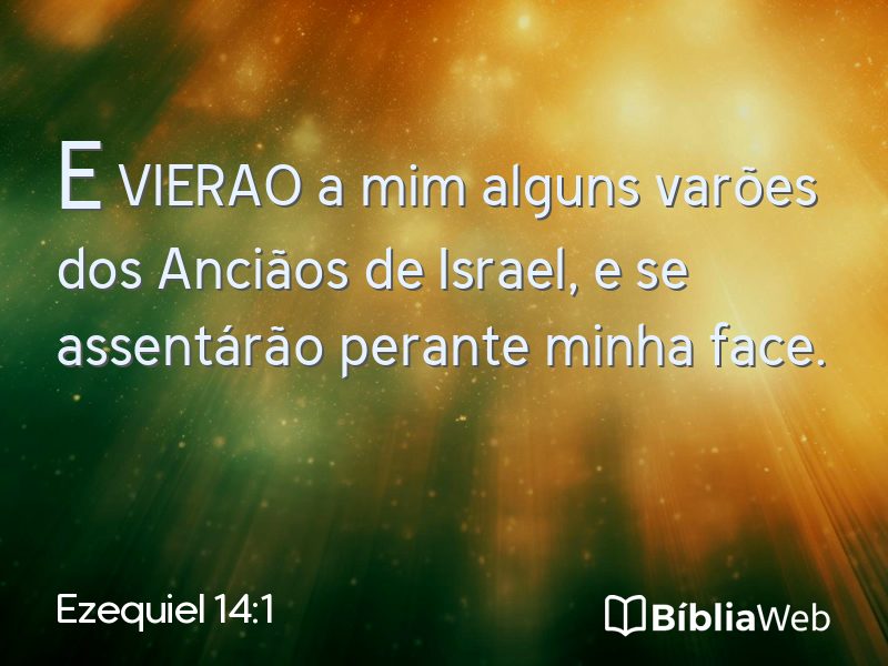 Ezequiel 14:1 em imagem para compartilhar