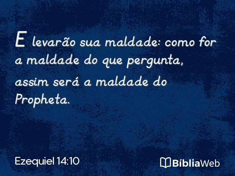Ezequiel 14:10 em imagem para compartilhar