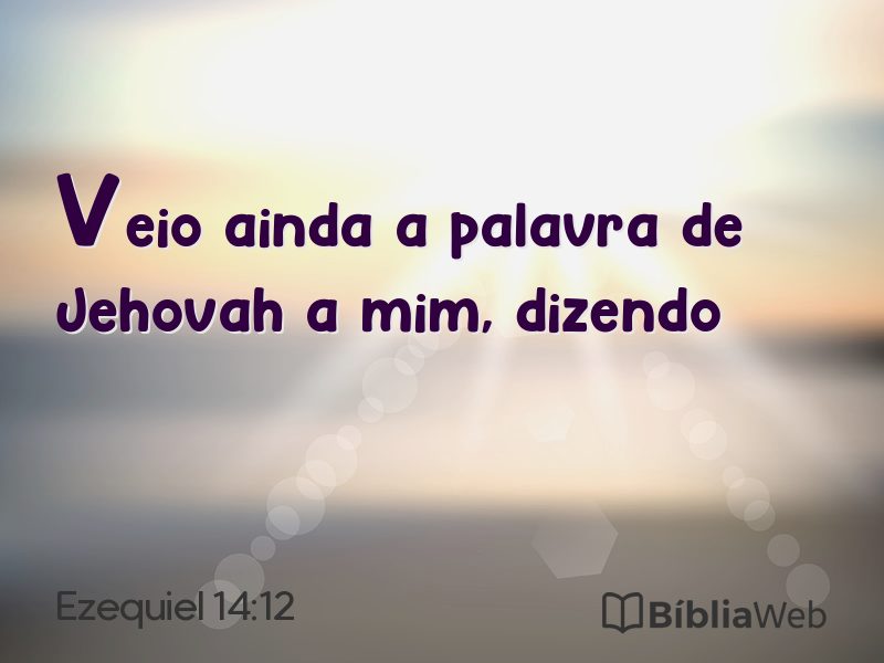 Ezequiel 14:12 em imagem para compartilhar