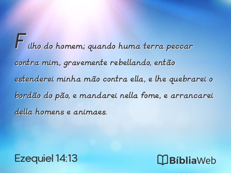 Ezequiel 14:13 em imagem para compartilhar