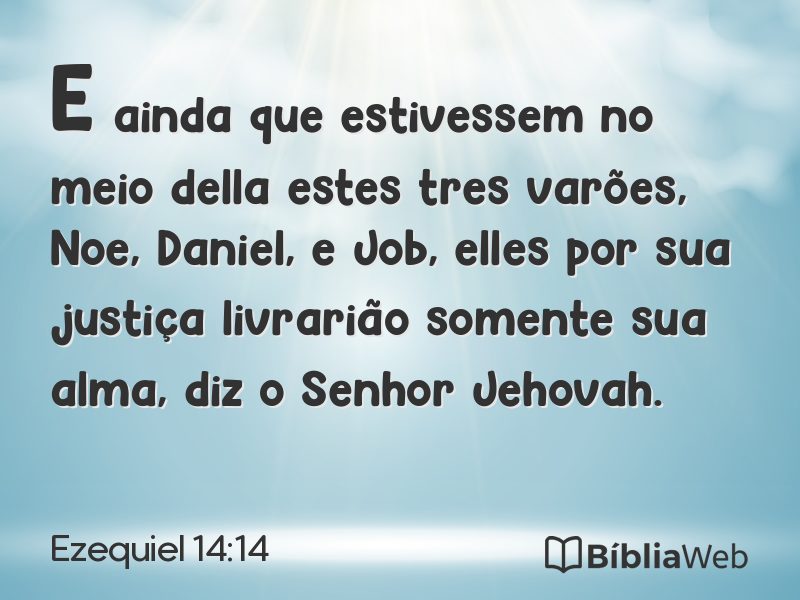 Ezequiel 14:14 em imagem para compartilhar