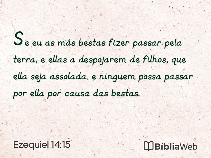 Ezequiel 14:15 em imagem para compartilhar